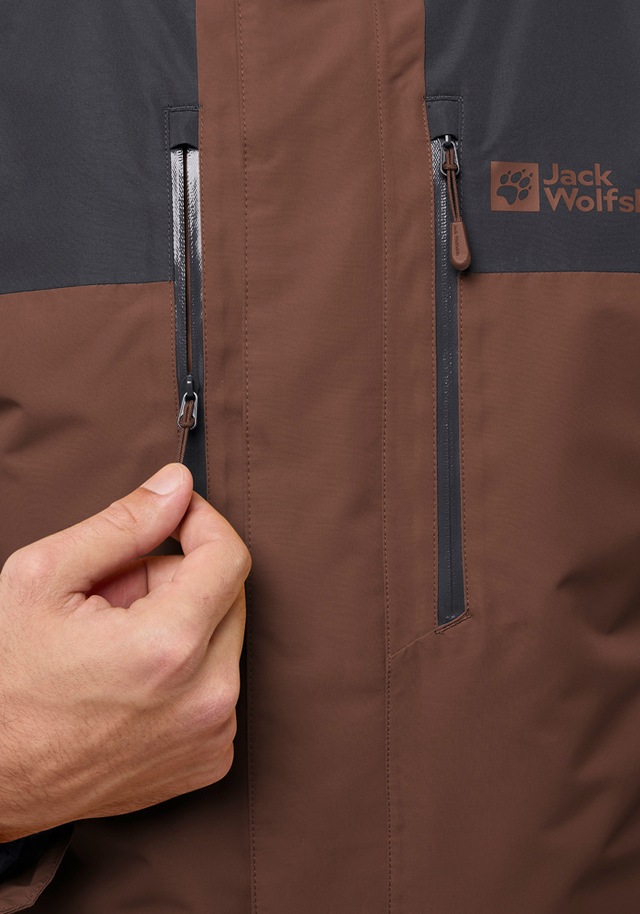 Jack Wolfskin 3-in-1-Funktionsjacke »JASPER 3IN1 JKT M« mit Kapuze mit abnehmbarer, gefütterter Kapuze, wasserdicht