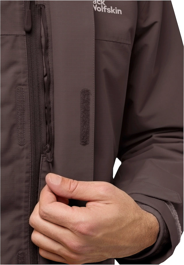 Jack Wolfskin 3-in-1-Funktionsjacke »ALTENBERG 3IN1« mit Kapuze mit gefütterter Kapuze, wasserabweisend, windabweisend