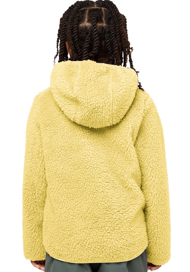 Jack Wolfskin Fleecejacke »ICE CURL HOOD JACKET K« mit Kapuze mit Kapuze, aus Polyester-Fleece, in normaler Schnittform