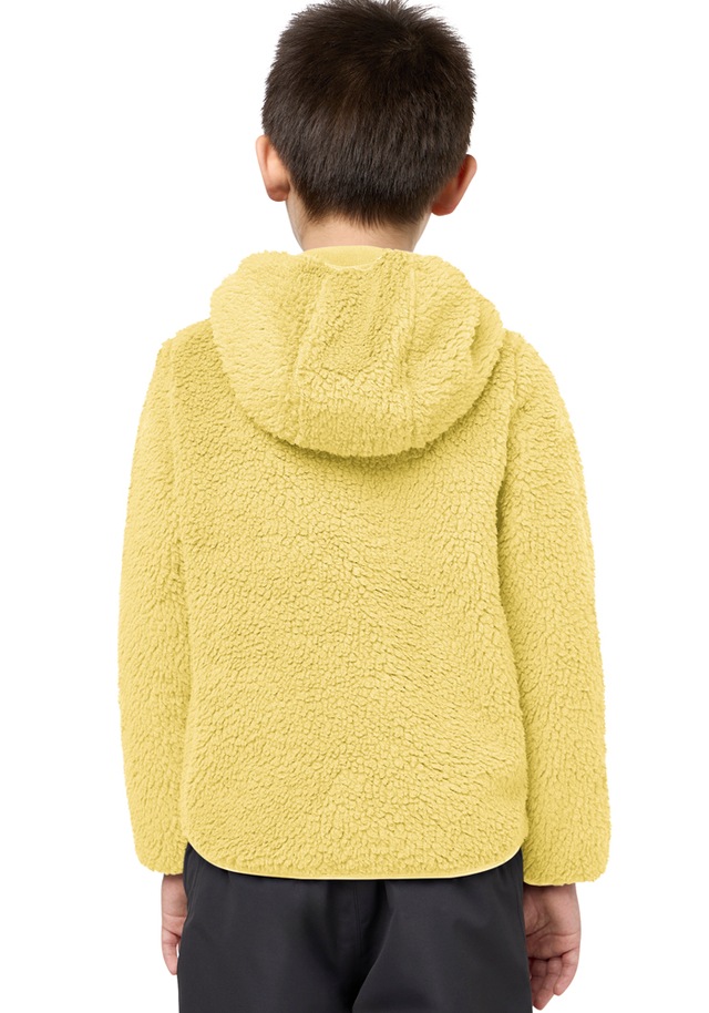 Jack Wolfskin Fleecejacke »ICE CURL HOOD JACKET K« mit Kapuze mit Kapuze, aus Polyester-Fleece, in normaler Schnittform