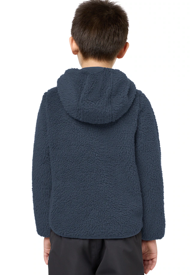 Jack Wolfskin Fleecejacke »ICE CURL HOOD JACKET K« mit Kapuze mit Kapuze, aus Polyester-Fleece, in normaler Schnittform