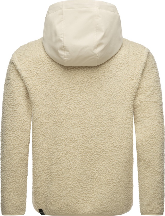 Ragwear Fleecejacke »Adar« mit Kapuze Angesagte Herren Plüschjacke mit hohem Kragen