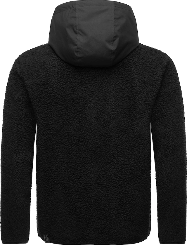 Ragwear Fleecejacke »Adar« mit Kapuze Angesagte Herren Plüschjacke mit hohem Kragen