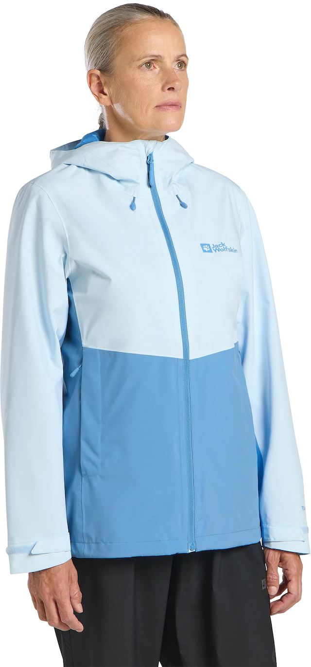 Jack Wolfskin Funktionsjacke »WEILTAL 2L JKT W« mit Kapuze mit Kapuze, wasserdicht, winddicht, atmungsaktiv, klein verpackbar