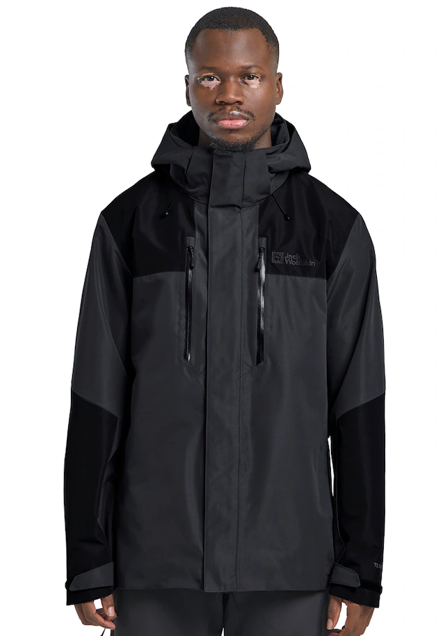 Jack Wolfskin Funktionsjacke »JASPER 2L JKT M« mit Kapuze mit abnehmbarer Kapuze, wasserdicht, winddicht