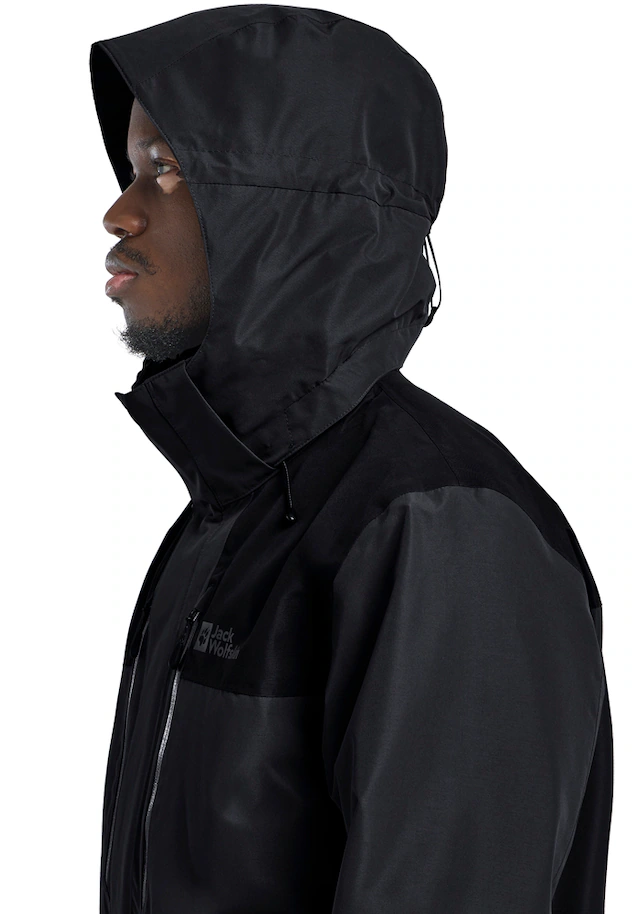 Jack Wolfskin Funktionsjacke »JASPER 2L JKT M« mit Kapuze mit abnehmbarer Kapuze, wasserdicht, winddicht