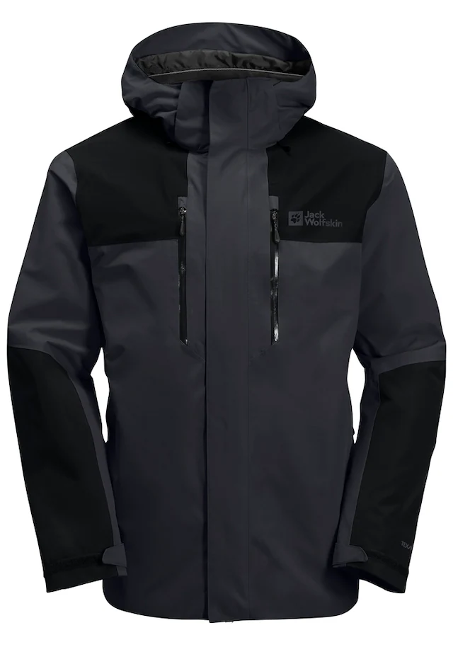 Jack Wolfskin Funktionsjacke »JASPER 2L JKT M« mit Kapuze mit abnehmbarer Kapuze, wasserdicht, winddicht