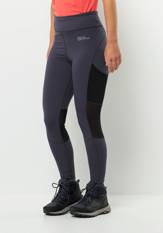 Jack Wolfskin Funktionshose »KENSTEIG TIGHTS W« Sporthose, eng anliegend, atmungsaktiv