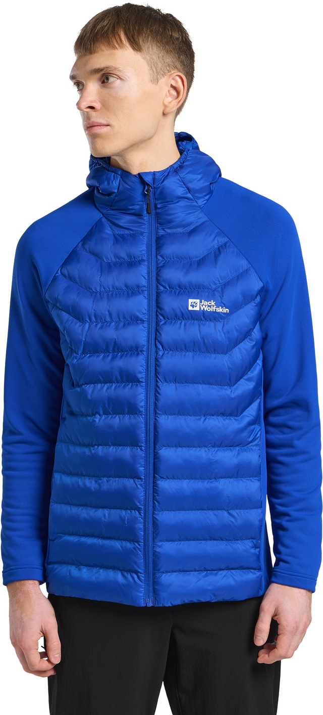 Jack Wolfskin Hybridjacke »ROUTEBURN PRO HYBRID M« mit Kapuze mit Kapuze, wind- und wasserabweisend, atmungsaktiv, schnell trocknend