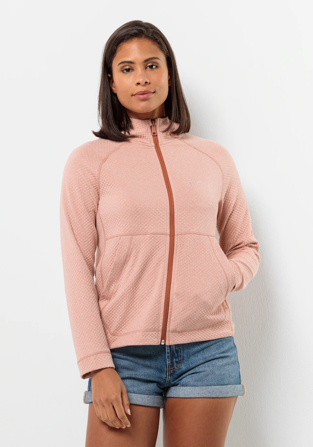 Jack Wolfskin Kapuzenfleecejacke »FERNWEH HOODED JKT W« mit Kapuze mit fest verbundener Kapuze, elastisches Material
