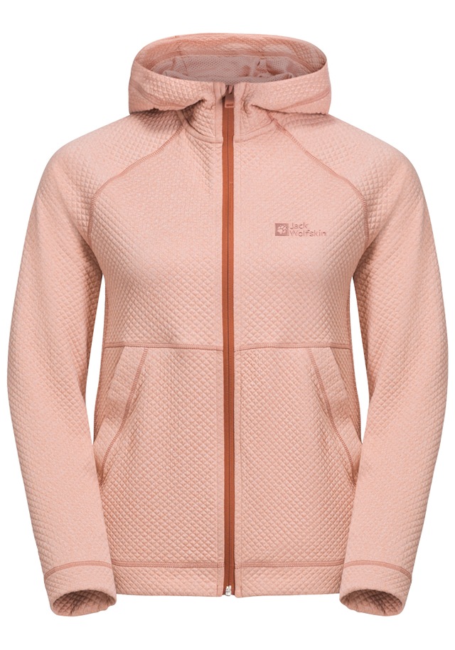 Jack Wolfskin Kapuzenfleecejacke »FERNWEH HOODED JKT W« mit Kapuze mit fest verbundener Kapuze, elastisches Material