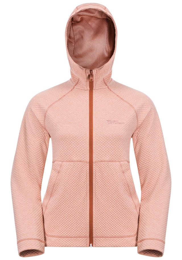 Jack Wolfskin Kapuzenfleecejacke »FERNWEH HOODED JKT W« mit Kapuze mit fest verbundener Kapuze, elastisches Material