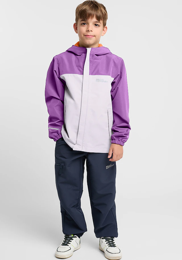 Jack Wolfskin Outdoorjacke »TUCAN JACKET K« mit Kapuze für Kinder, winddicht, wasserdicht, atmungsaktiv