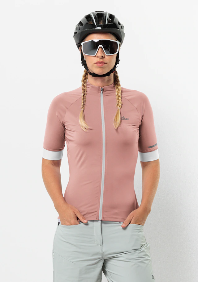 Jack Wolfskin Fahrradjacke »GRAVEX FZ S/S W« für Erwachsene, elastisches Material, aus Polyester und Elasthan