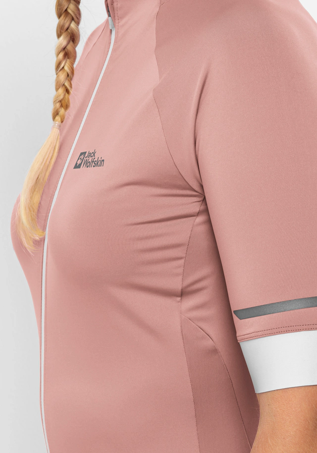 Jack Wolfskin Fahrradjacke »GRAVEX FZ S/S W« für Erwachsene, elastisches Material, aus Polyester und Elasthan