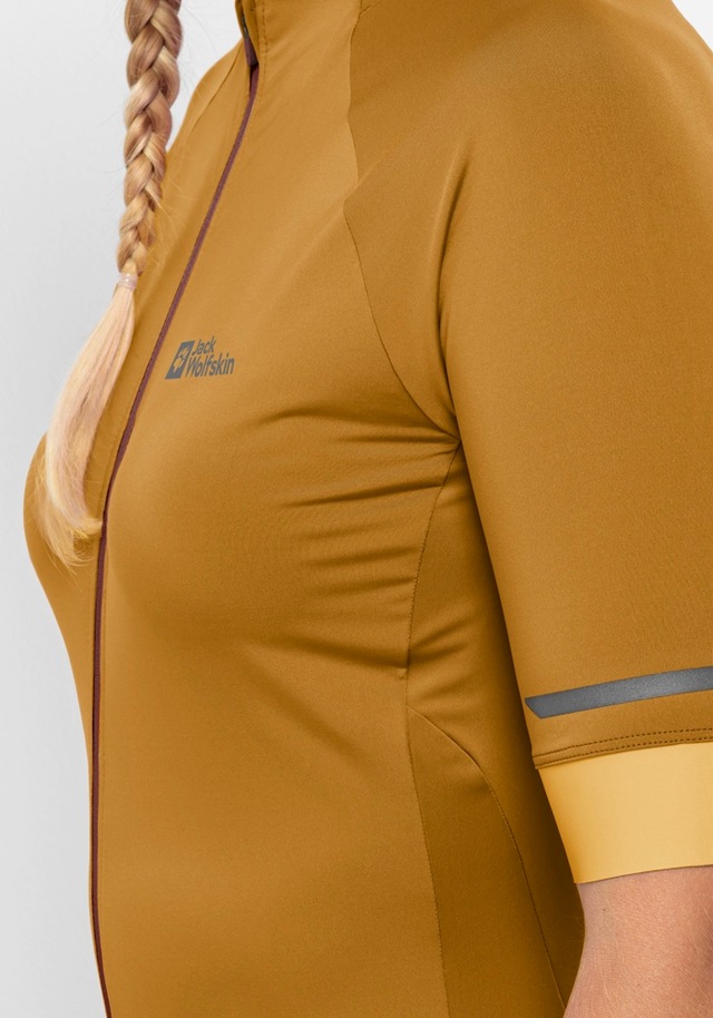 Jack Wolfskin Fahrradjacke »GRAVEX FZ S/S W« für Erwachsene, elastisches Material, aus Polyester und Elasthan