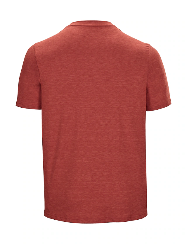 Killtec T-Shirt »MN TSHRT C« Schnelltrocknendes Herren T-Shirt mit Berg-Print und Melange-Optik