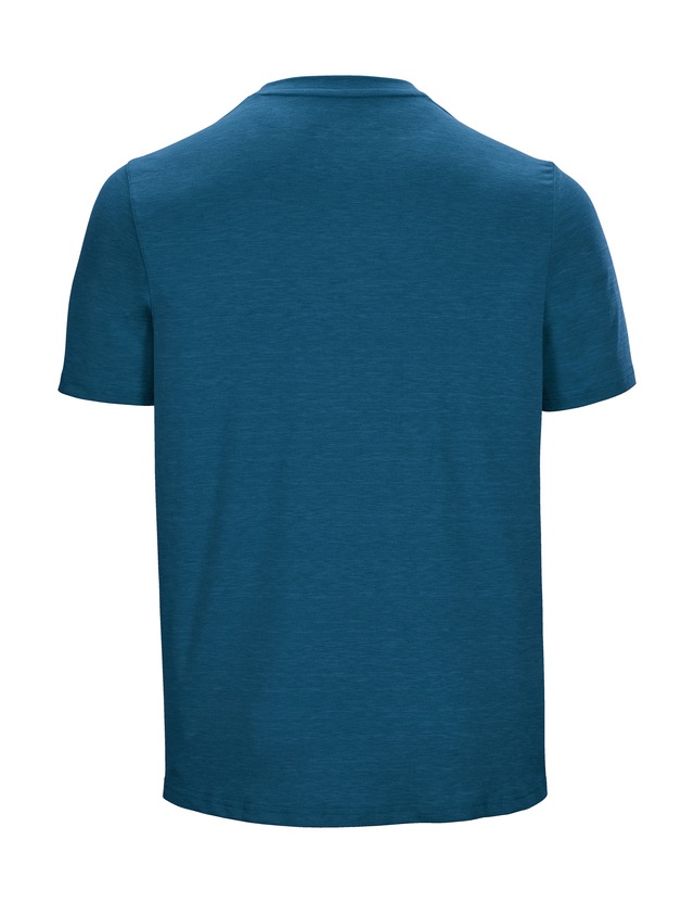 Killtec T-Shirt »MN TSHRT C« Schnelltrocknendes Herren T-Shirt mit Berg-Print und Melange-Optik