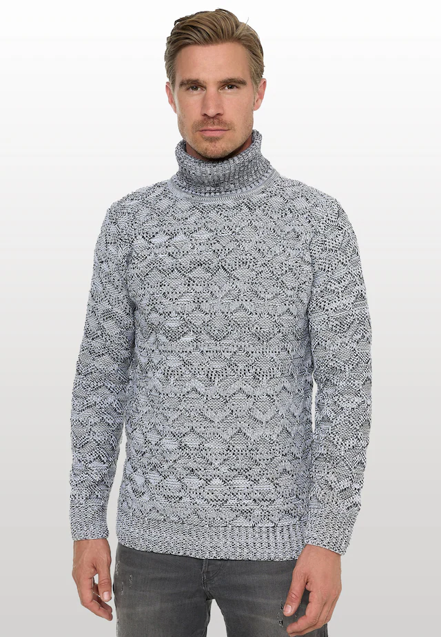 Rusty Neal Strickpullover mit angesagtem Karo-Design