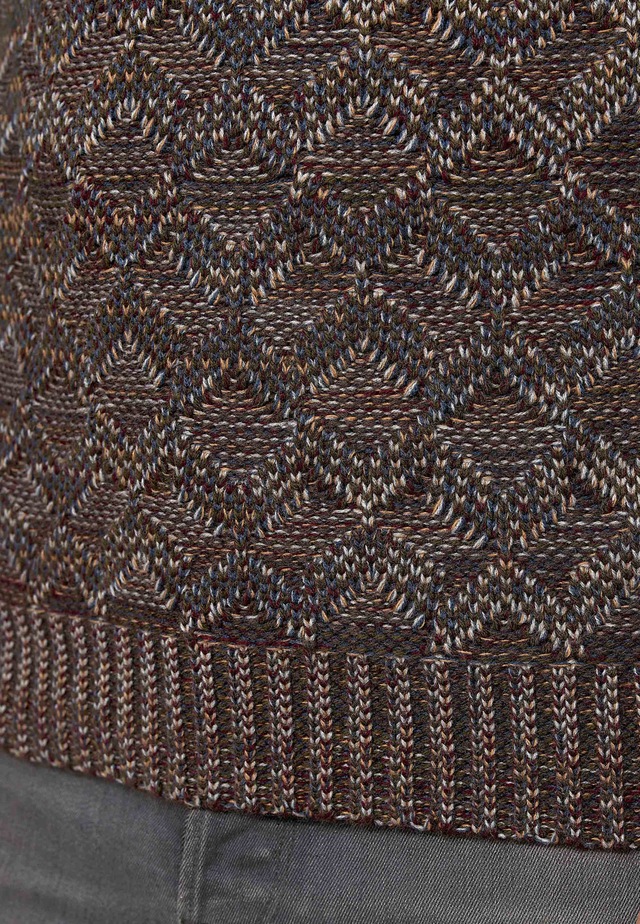 Rusty Neal Strickpullover mit angesagtem Karo-Design