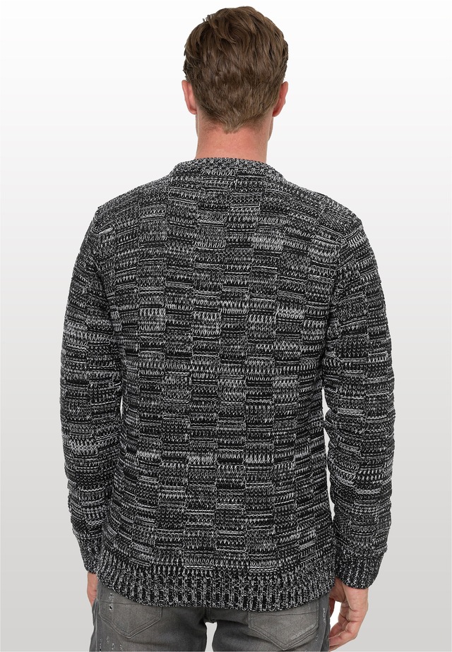 Rusty Neal Strickpullover mit dezenter Musterung und Strick-Design