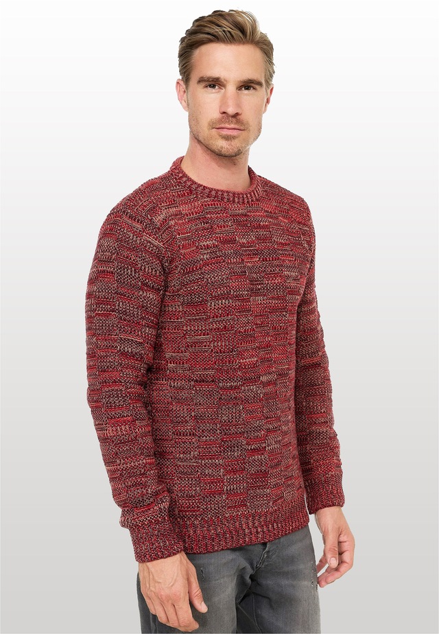 Rusty Neal Strickpullover mit dezenter Musterung und Strick-Design