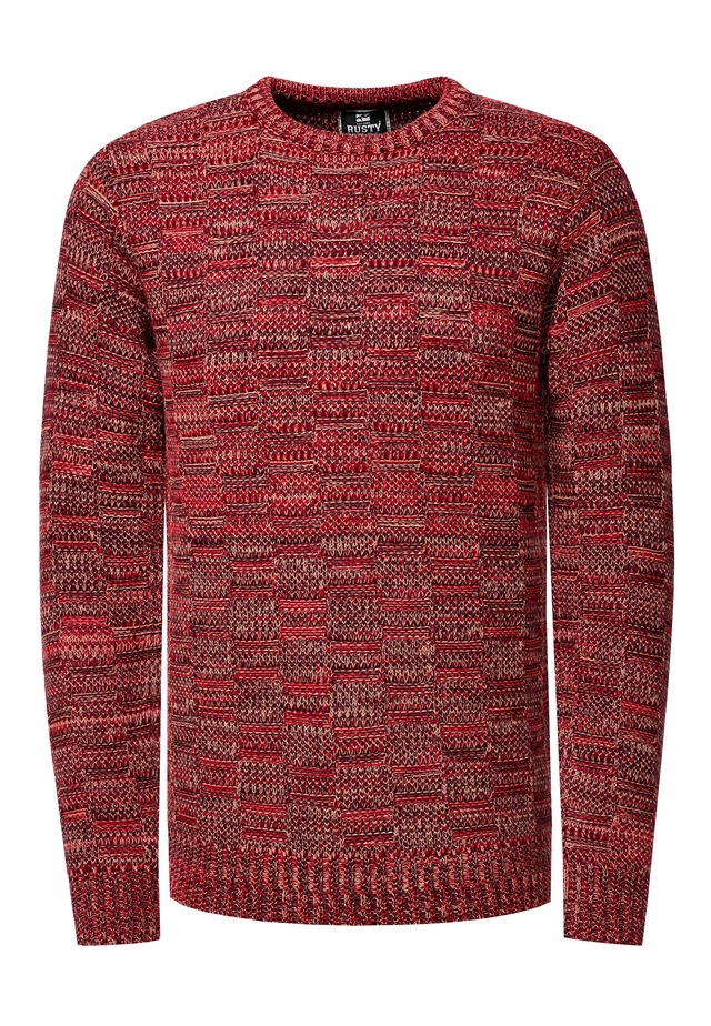 Rusty Neal Strickpullover mit dezenter Musterung und Strick-Design