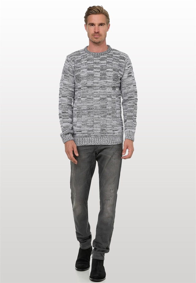 Rusty Neal Strickpullover mit dezenter Musterung und Strick-Design