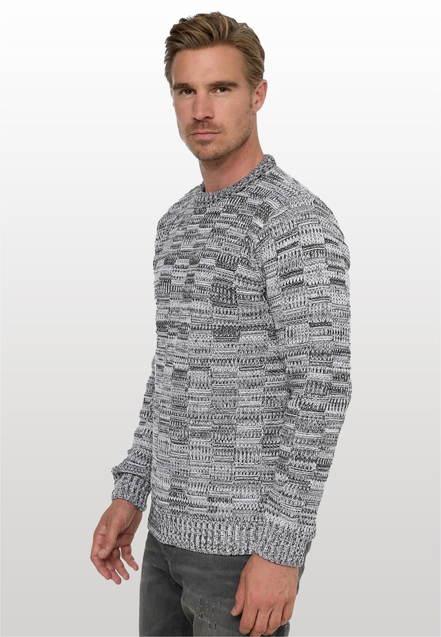 Rusty Neal Strickpullover mit dezenter Musterung und Strick-Design