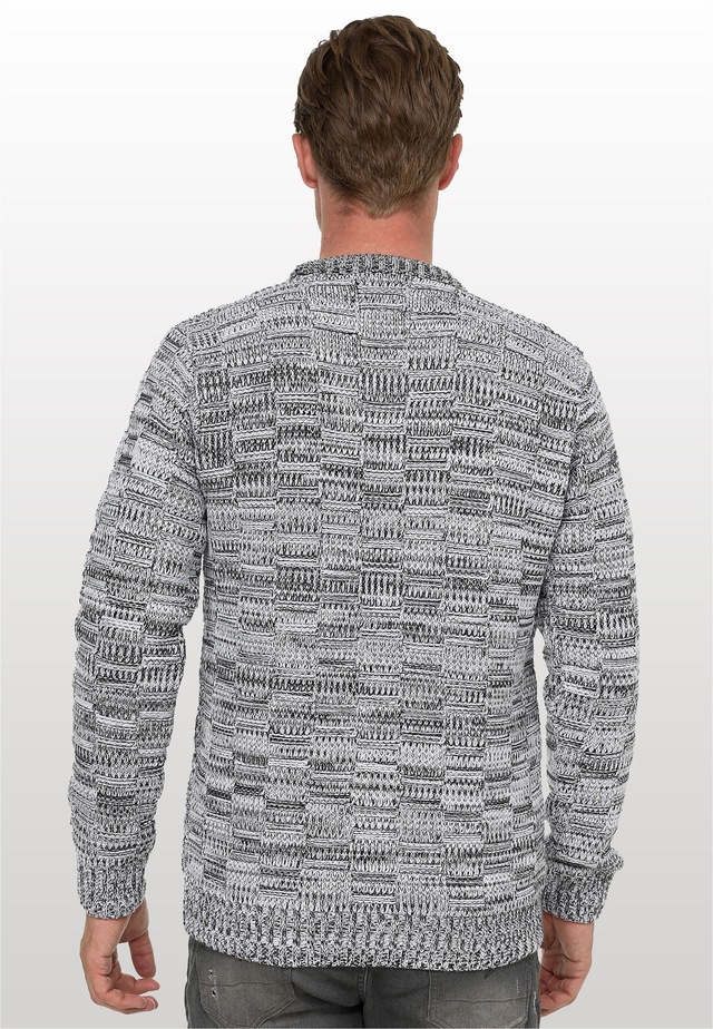 Rusty Neal Strickpullover mit dezenter Musterung und Strick-Design