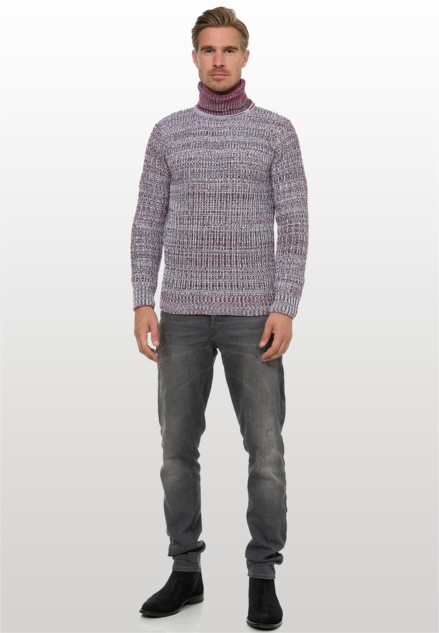 Rusty Neal Rollkragenpullover im angesagten Strickdesign