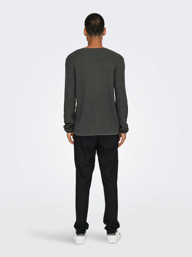 ONLY & SONS Strickpullover »ONSERIC REG 12 STRUC CREW KNIT« Baumwolle, regular fit