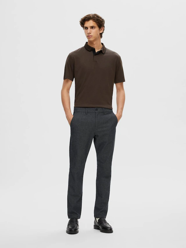 SELECTED Chinohose »SLH175-SLIM MILES BRUSHED PANTS W NOOS«