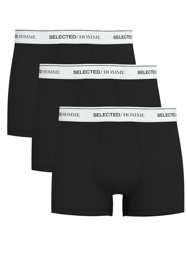 SELECTED Boxershorts »SLHLIAM 3-PACK TRUNK NOOS« Packung, 3 Stk.