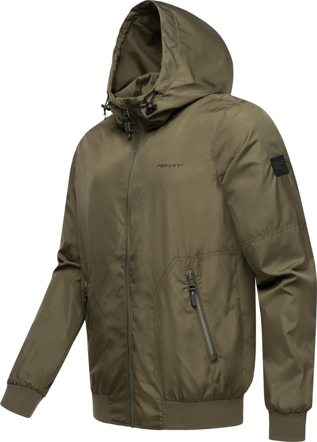 Ragwear Outdoorjacke »Stewie II« mit Kapuze stylische Herren Übergangsjacke mit großer Kapuze