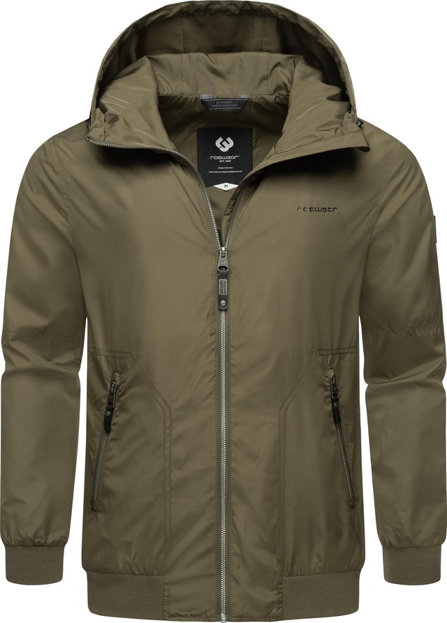Ragwear Outdoorjacke »Stewie II« mit Kapuze stylische Herren Übergangsjacke mit großer Kapuze