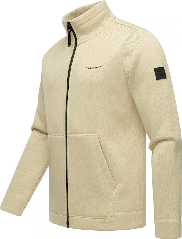 Ragwear Sweatjacke »Fabbian Collar« Herren Basic Feinstrick-Jacke
