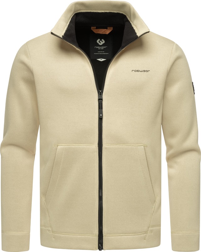 Ragwear Sweatjacke »Fabbian Collar« Herren Basic Feinstrick-Jacke