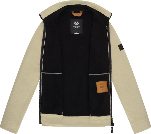 Ragwear Sweatjacke »Fabbian Collar« Herren Basic Feinstrick-Jacke