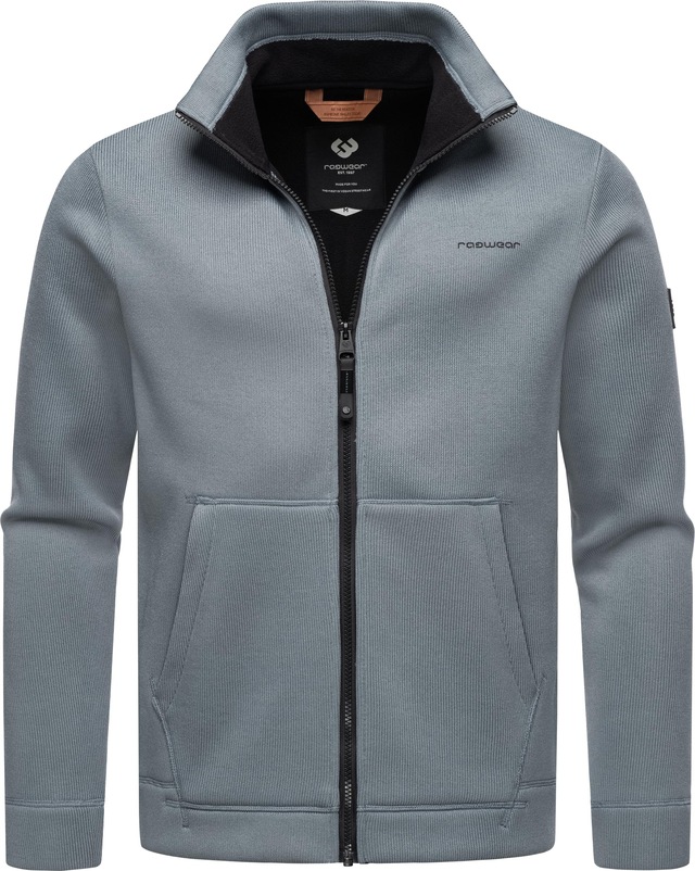 Ragwear Sweatjacke »Fabbian Collar« Herren Basic Feinstrick-Jacke