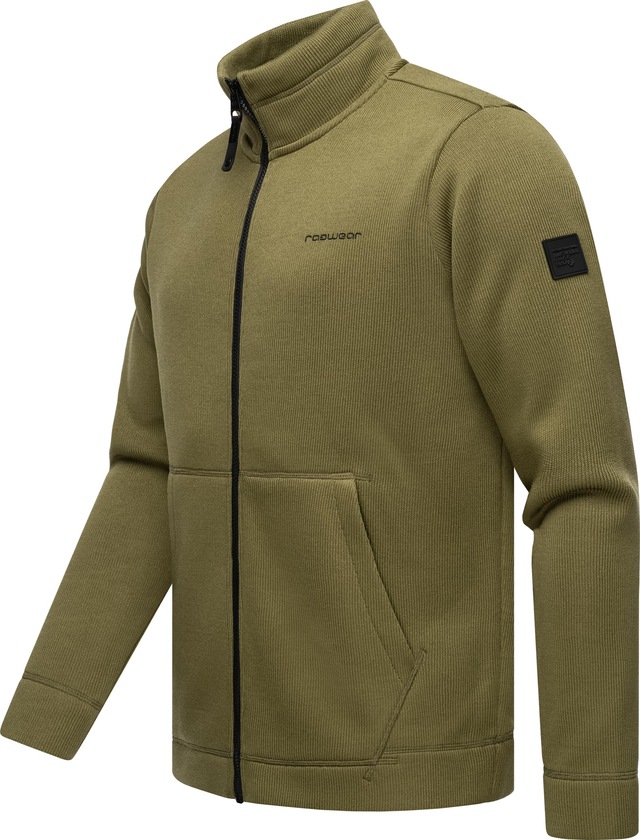 Ragwear Sweatjacke »Fabbian Collar« Herren Basic Feinstrick-Jacke