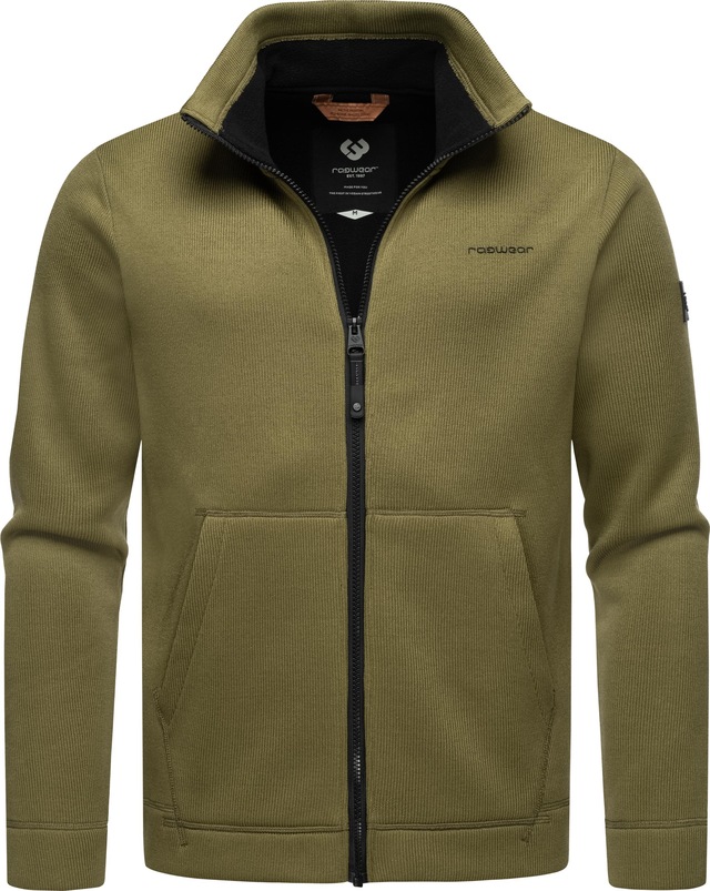 Ragwear Sweatjacke »Fabbian Collar« Herren Basic Feinstrick-Jacke