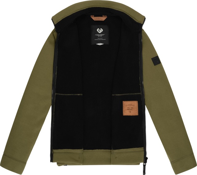 Ragwear Sweatjacke »Fabbian Collar« Herren Basic Feinstrick-Jacke