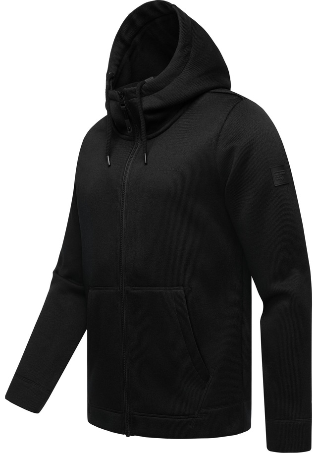 Ragwear Kapuzenstrickjacke »Fabian« Herren Basic Rippstrick-Jacke mit Kapuze