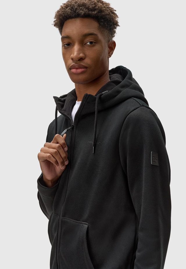 Ragwear Kapuzenstrickjacke »Fabian« Herren Basic Rippstrick-Jacke mit Kapuze