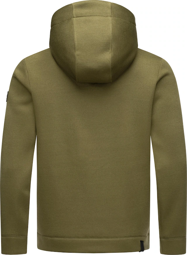Ragwear Kapuzenstrickjacke »Fabian« Herren Basic Rippstrick-Jacke mit Kapuze