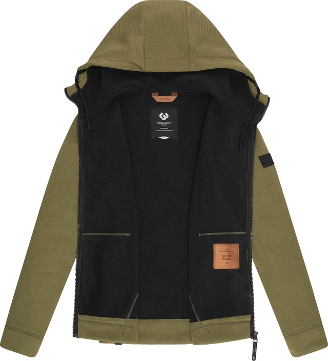 Ragwear Kapuzenstrickjacke »Fabian« Herren Basic Rippstrick-Jacke mit Kapuze