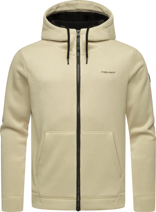 Ragwear Kapuzenstrickjacke »Fabian« Herren Basic Rippstrick-Jacke mit Kapuze