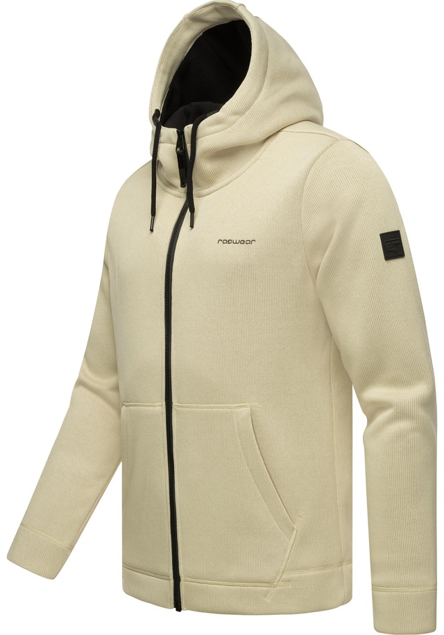 Ragwear Kapuzenstrickjacke »Fabian« Herren Basic Rippstrick-Jacke mit Kapuze