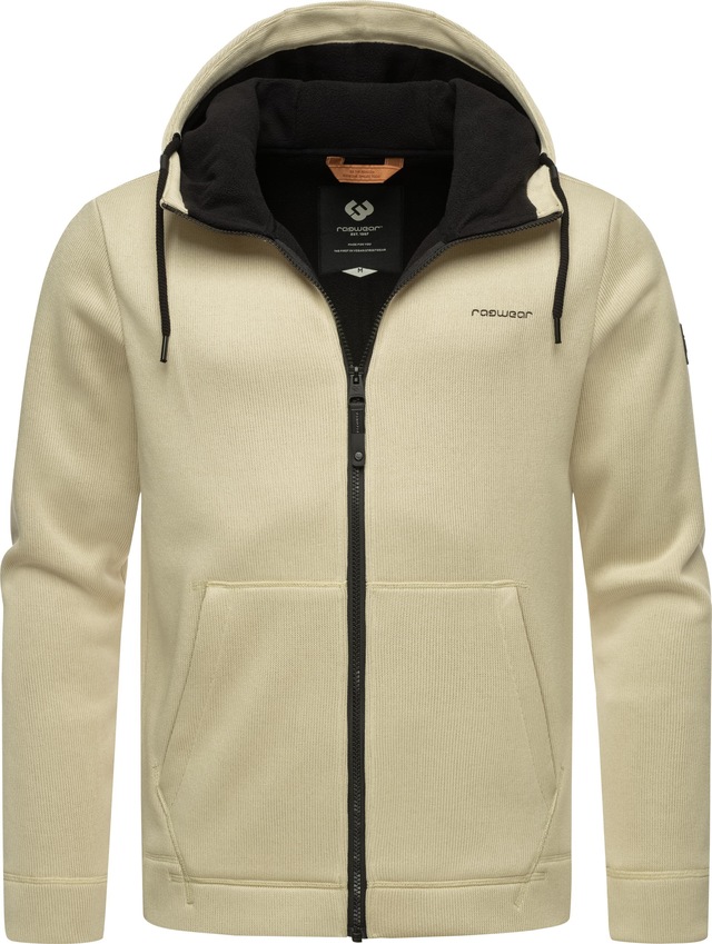 Ragwear Kapuzenstrickjacke »Fabian« Herren Basic Rippstrick-Jacke mit Kapuze
